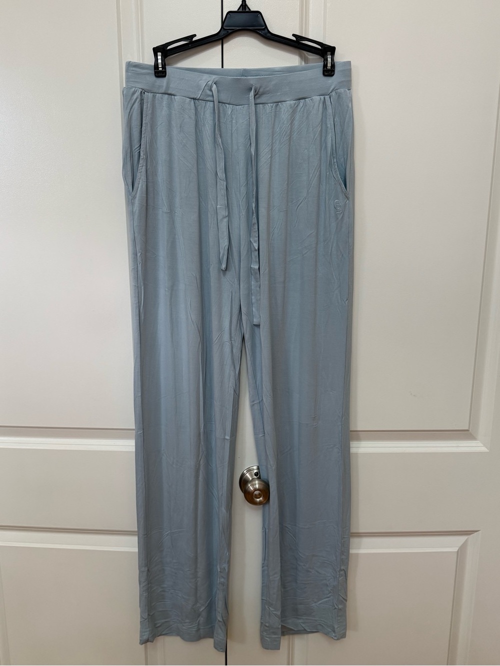 Cozy Earth Bamboo Stretch-Knit Pajama Pants Powder Blue M
